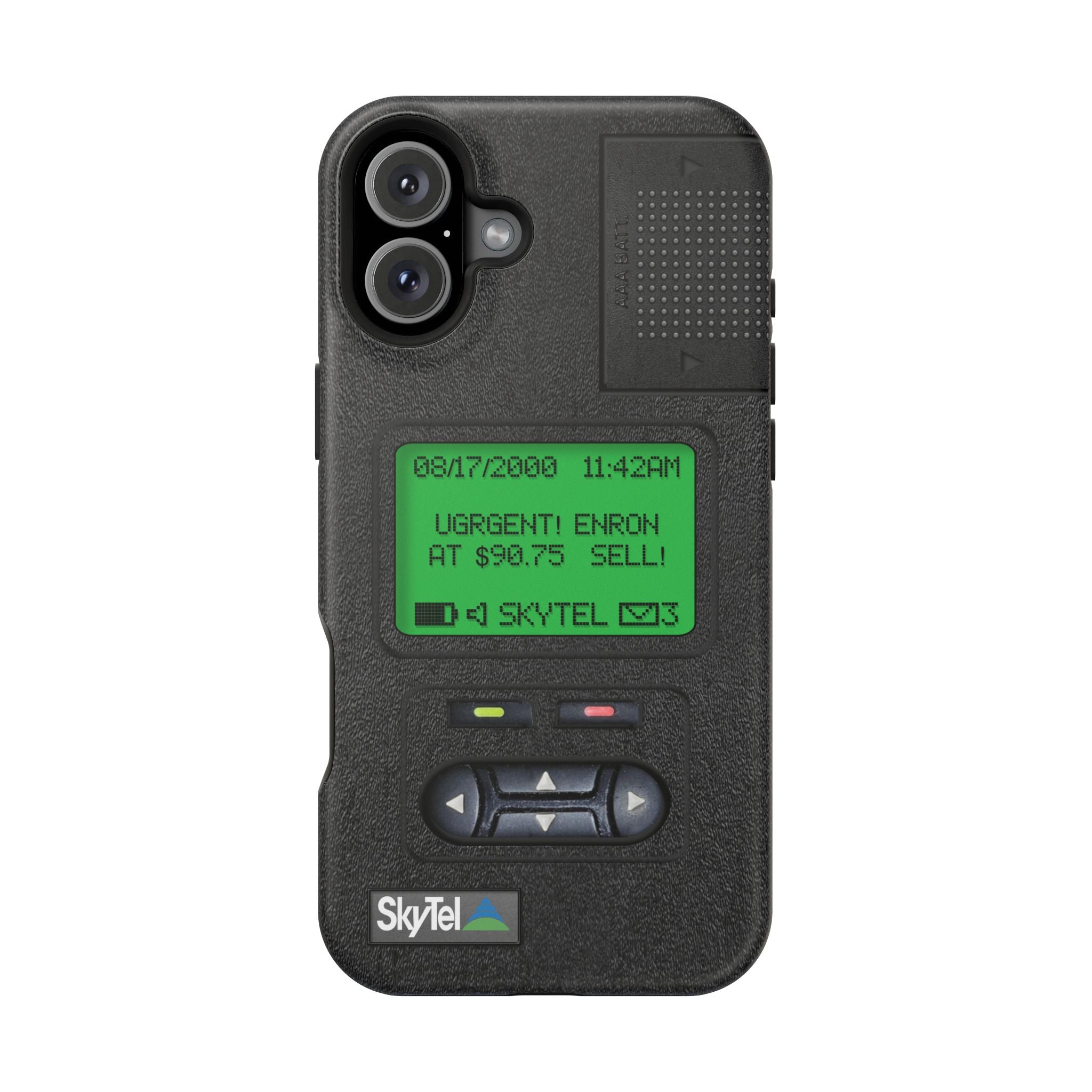 Pager Look Retro Tech Phone Case for iPhone Beeper - MagSafe Compatible - Duel layer Protection