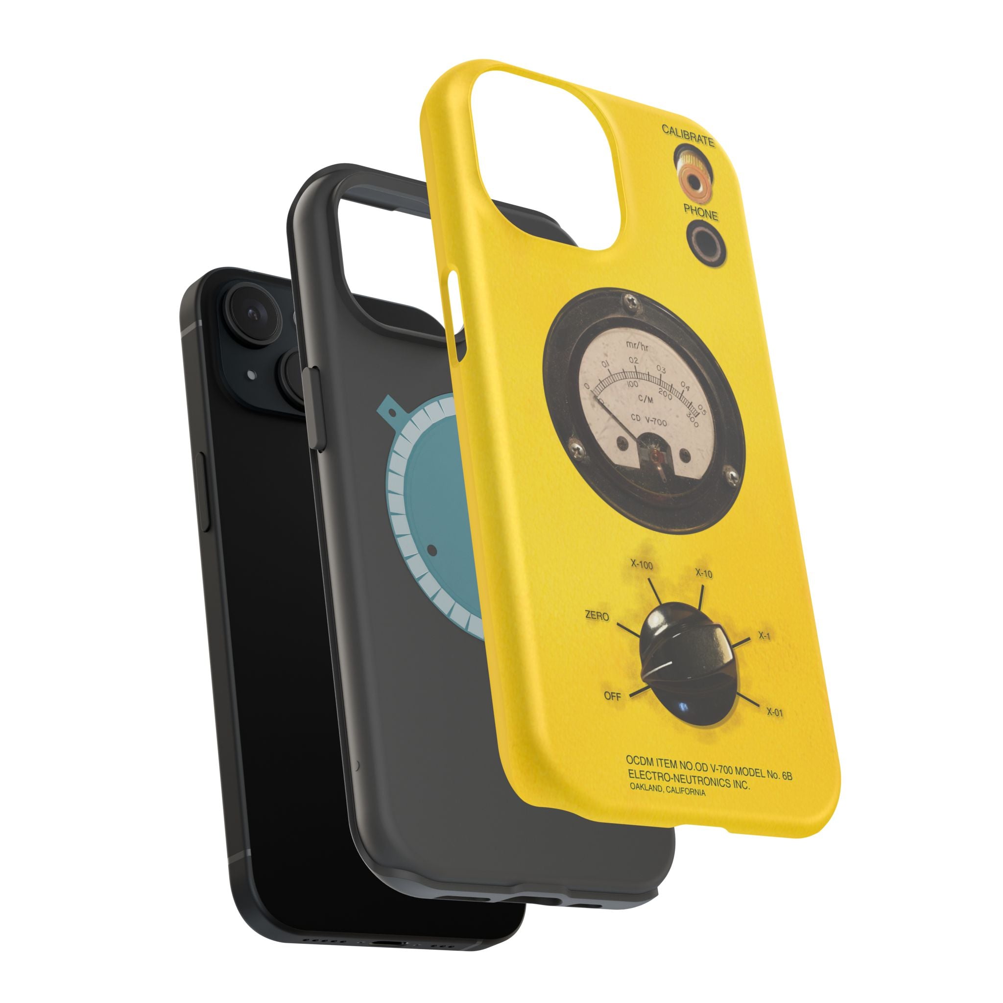 Fallout Geiger Counter Look iPhone Case 16 15 14 13 Magnetic Impact-Resistant
