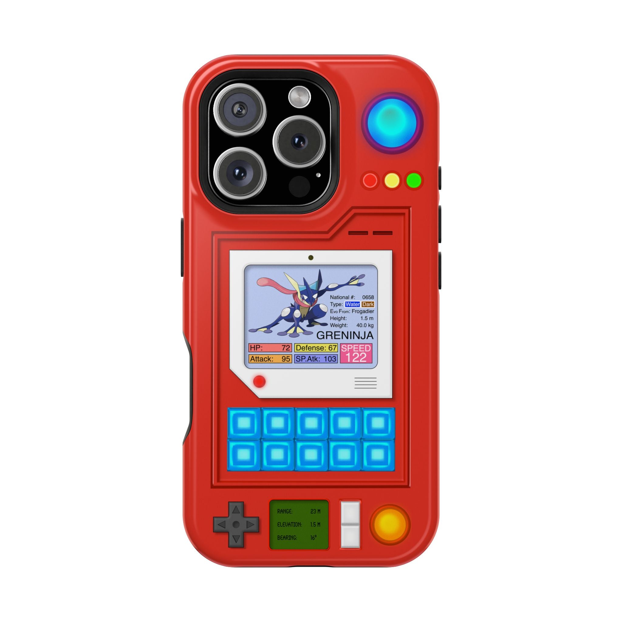 MagSafe Compatible 2 Layers Of Protection Tough Case for iPhone - Pokedex Inspired