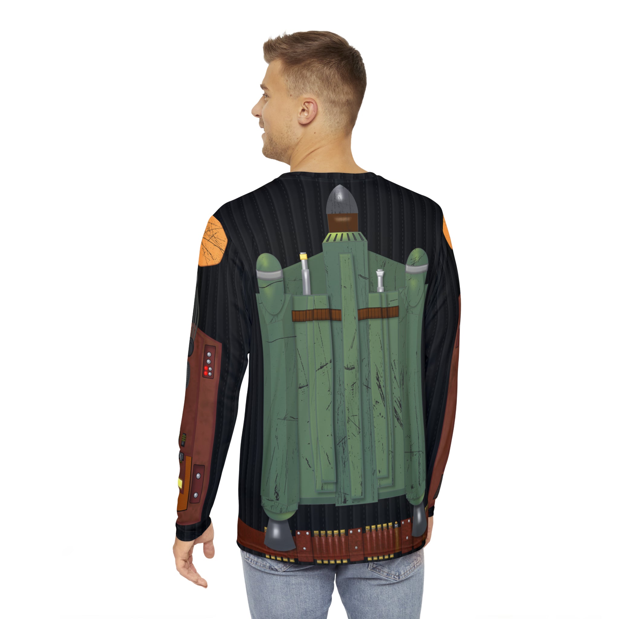 Bounty Hunter Beskar Armor Cosplay Long Sleeve Shirt