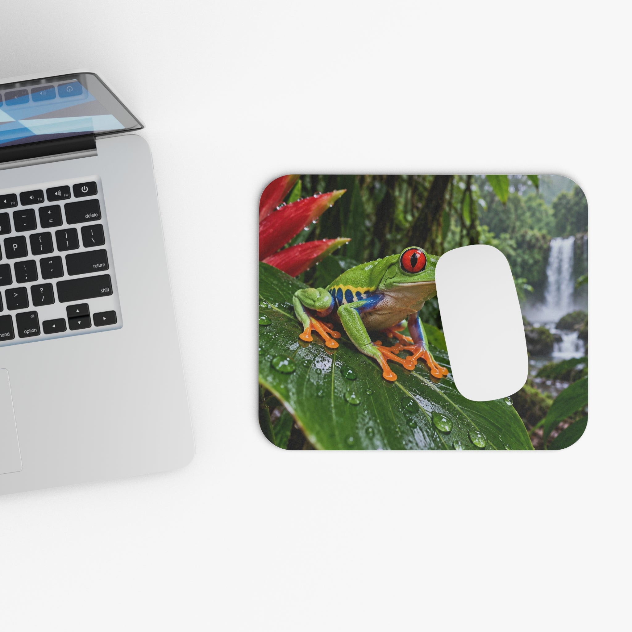 Red Eyed Tree Frog Mouse Pad Agalychnis Callidryas Rainforest Wild Life Colorful Amphibian
