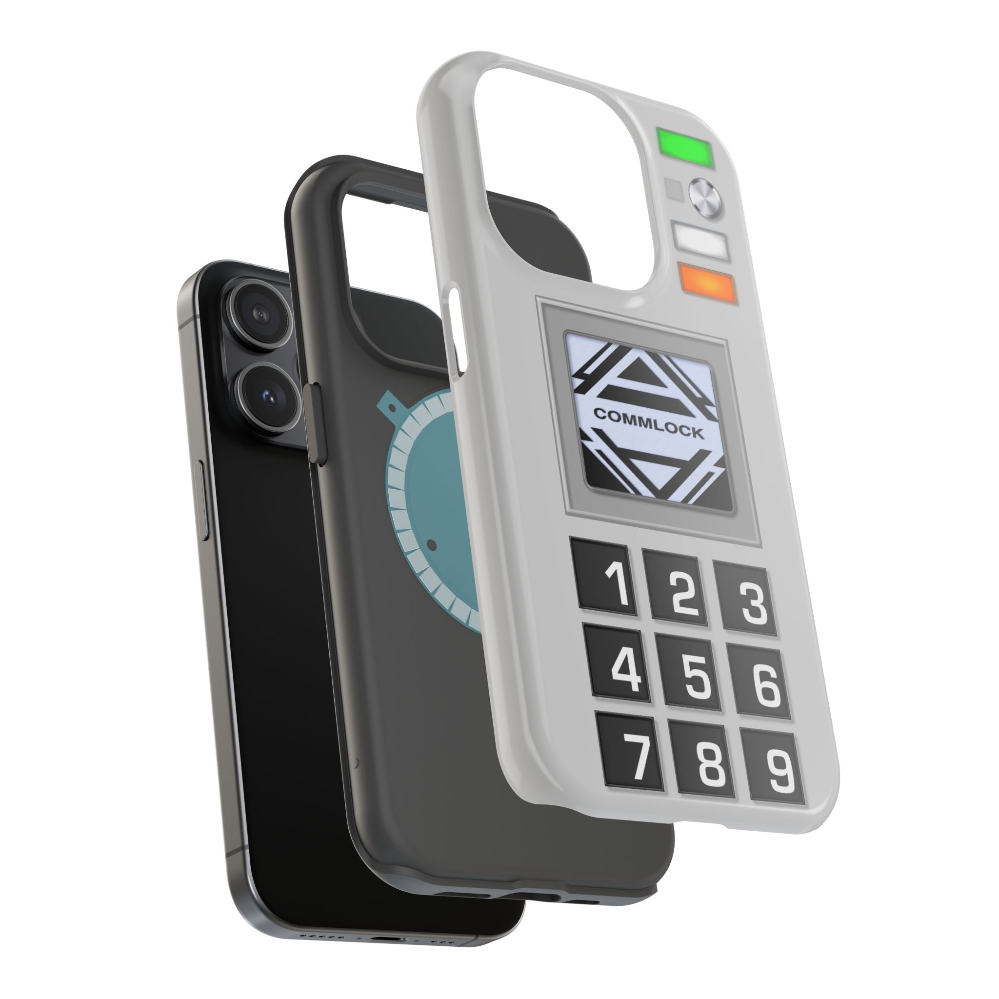 Space CommLock iPhone Case 1999 Prop MagSafe Magnetic 17 16 15 14 13 Pro Max Plus Mini Comlock