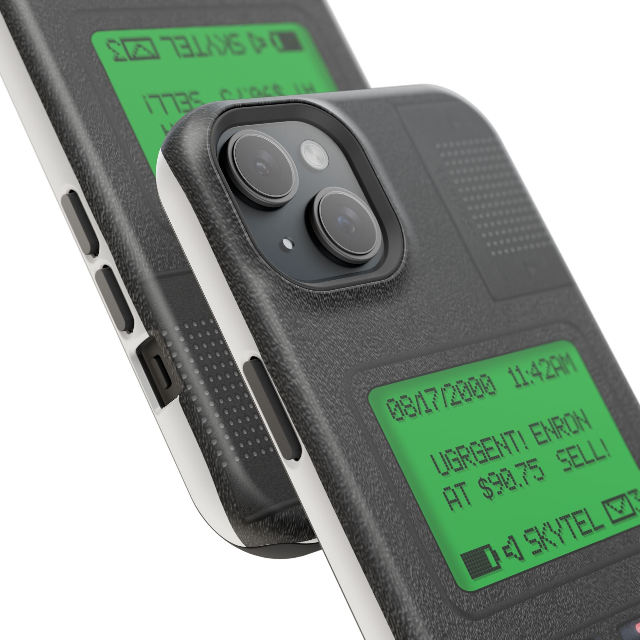 Pager Look Retro Tech Phone Case for iPhone Beeper - MagSafe Compatible - Duel layer Protection