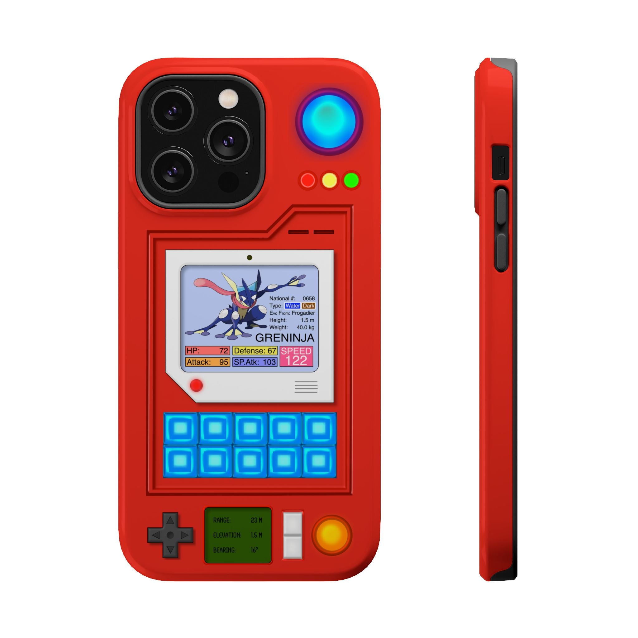 MagSafe Compatible 2 Layers Of Protection Tough Case for iPhone - Pokedex Inspired