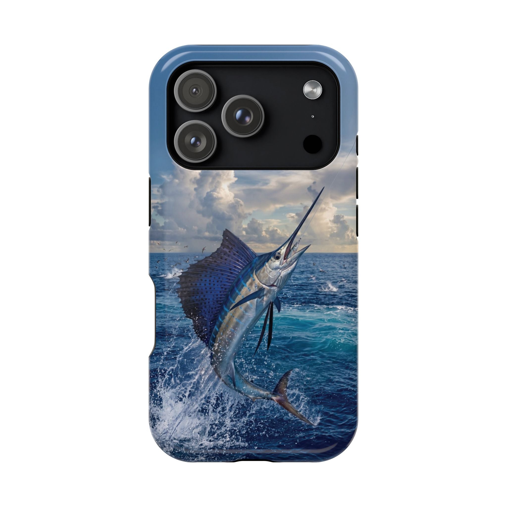 Sailfish Fishing Phone Case MagSafe Compatible for iPhone & Samsung Galaxy | Sailfish Fisherman Gift | Dual Layer Tough Case