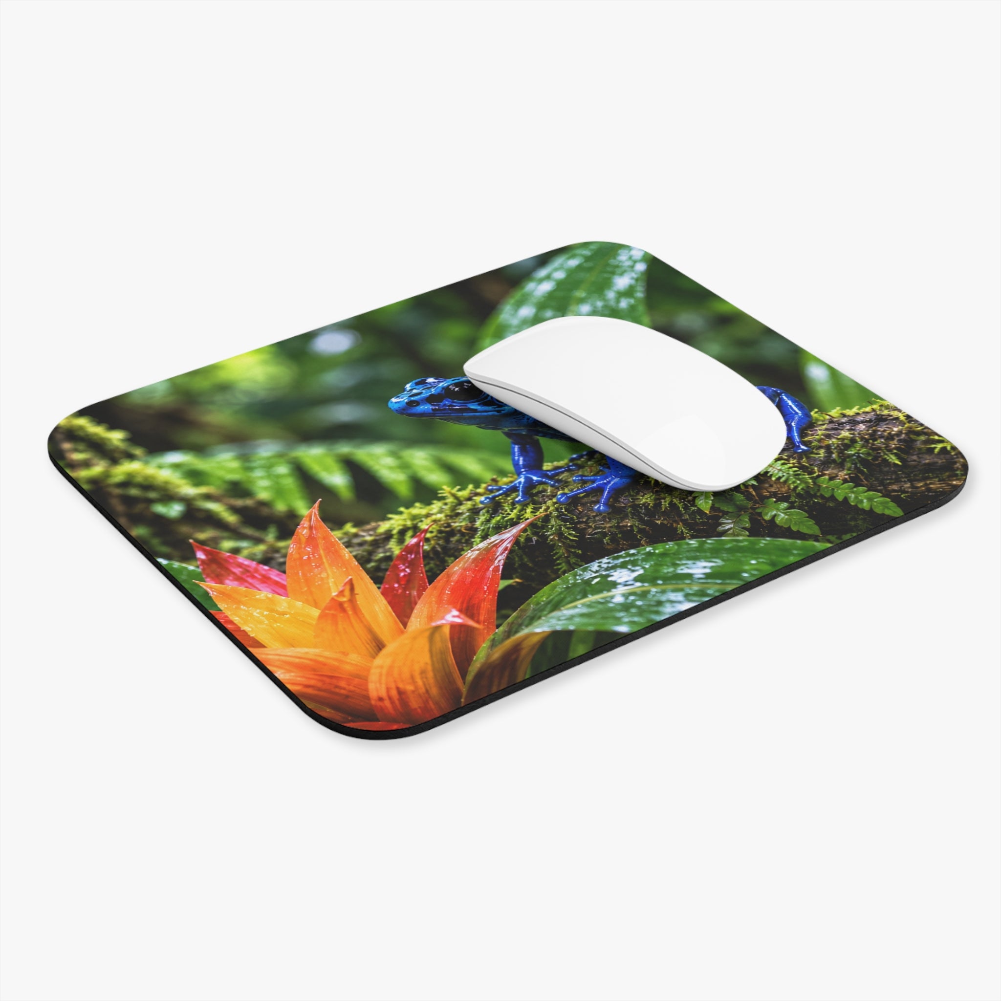 Blue Poison Dart Frog Mouse Pad Dendrobates Tinctorius Rain Forest Wildlife Colorful Amphibian
