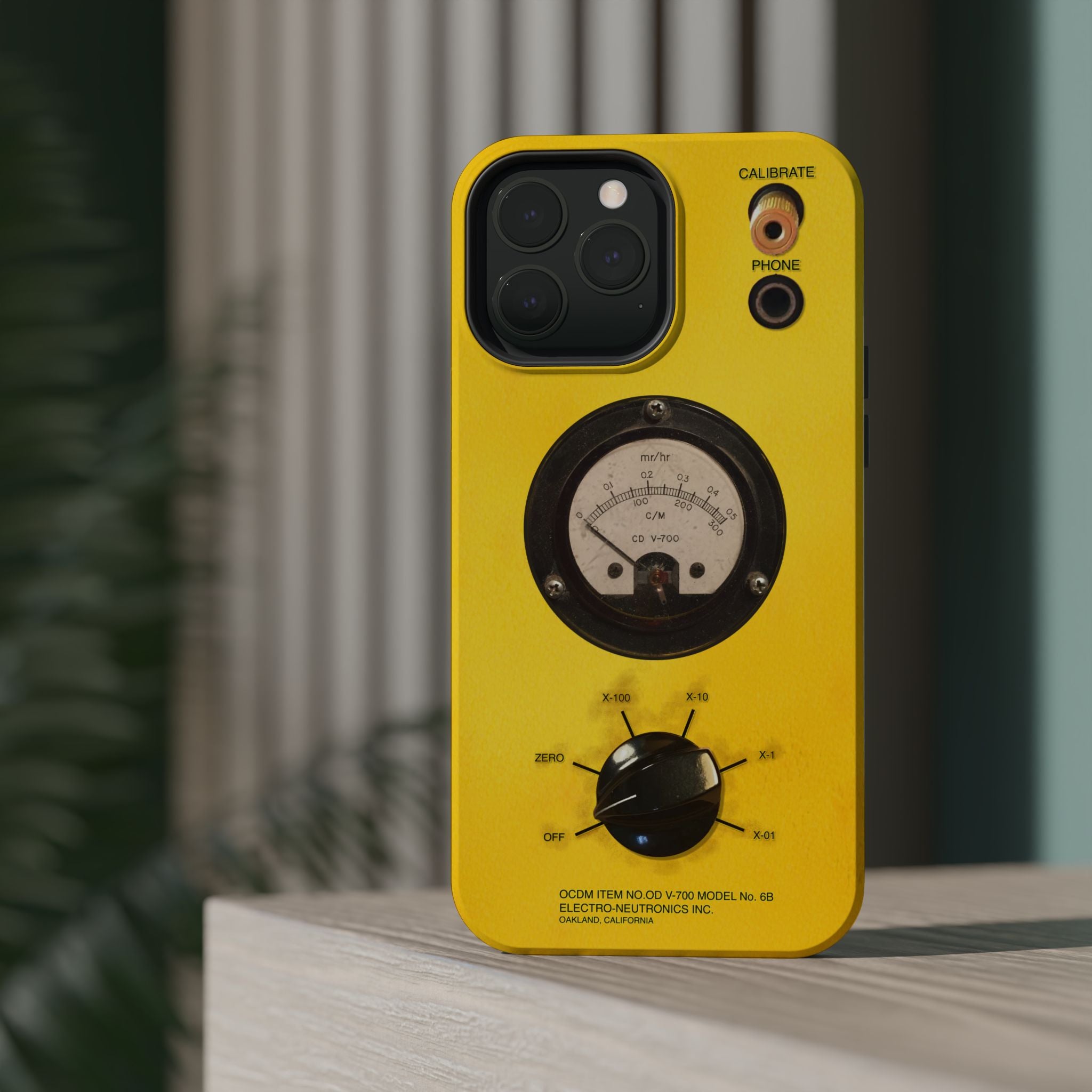 Fallout Geiger Counter Look iPhone Case 16 15 14 13 Magnetic Impact-Resistant