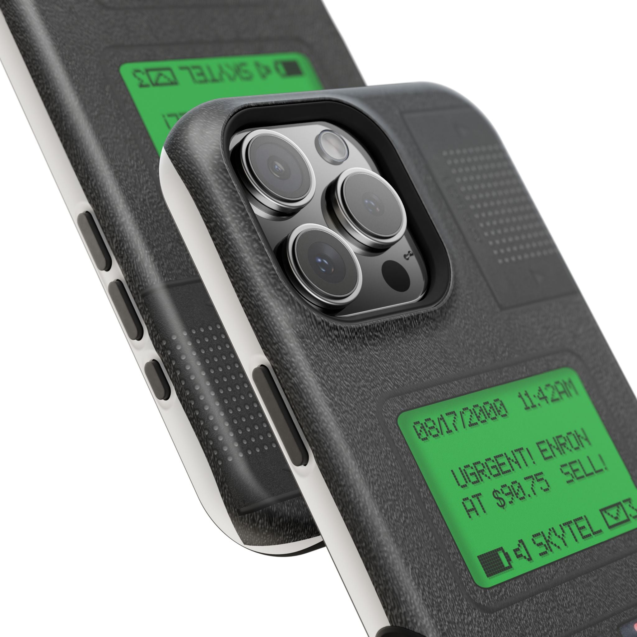 Pager Look Retro Tech Phone Case for iPhone Beeper - MagSafe Compatible - Duel layer Protection