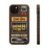 Vintage Slot Machine Phone Case, MagSafe Compatible, Retro Mechanical Casino Tech, Gambler Gift - Duel Layer Impact Protection