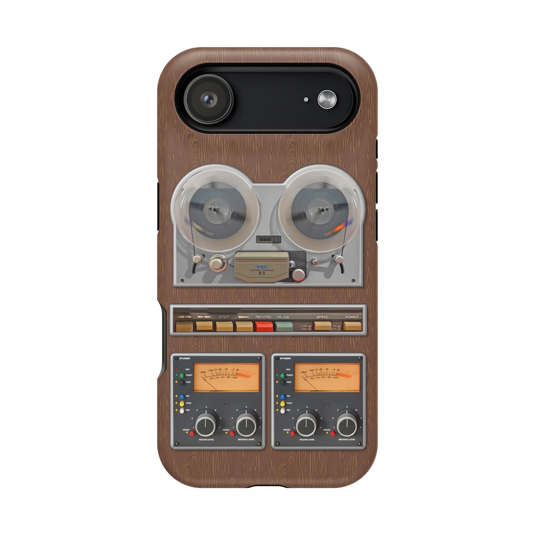 Reel To Reel Tape Deck Retro iPhone MagSafe Phone Case Max Pro Plus 17 16 15 14 13