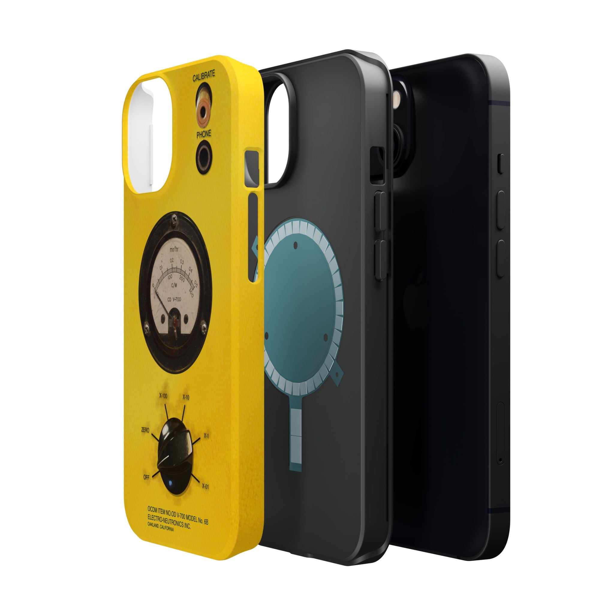 Fallout Geiger Counter Look iPhone Case 16 15 14 13 Magnetic Impact-Resistant