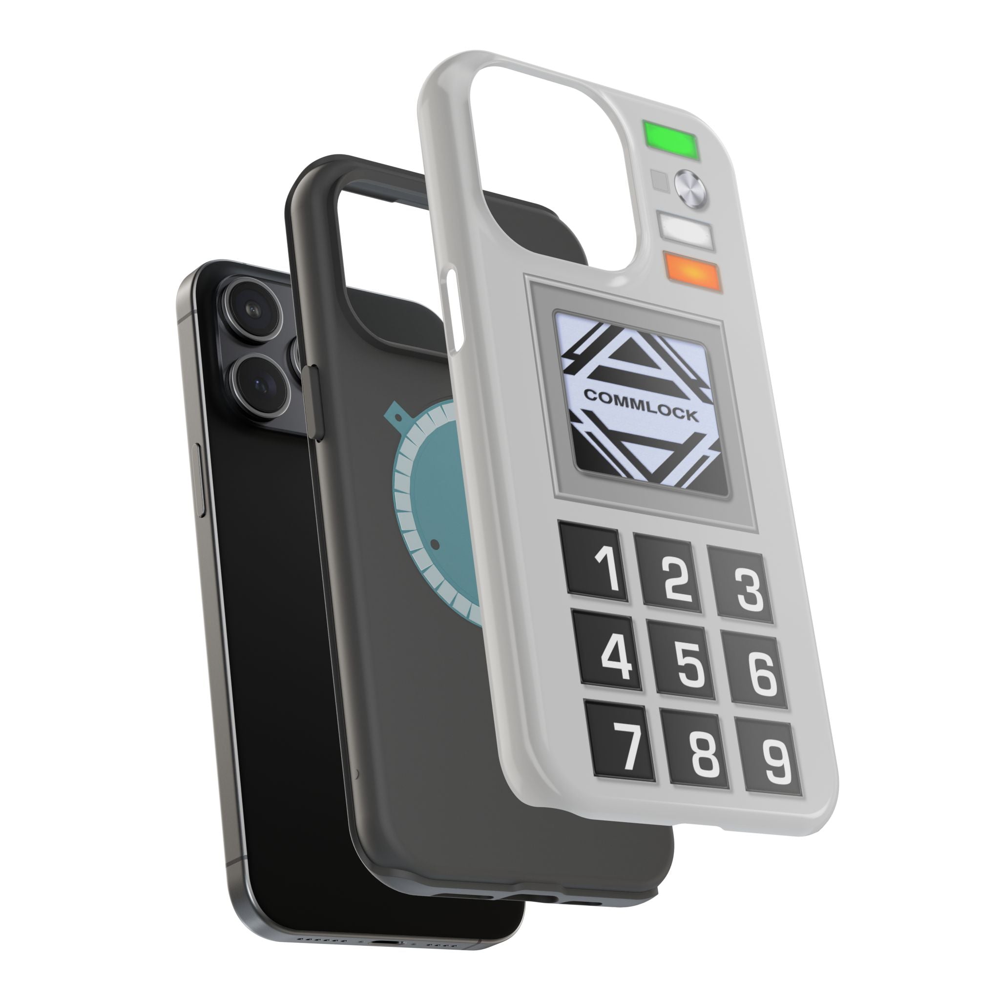 Space CommLock iPhone Case 1999 Prop MagSafe Magnetic 17 16 15 14 13 Pro Max Plus Mini Comlock