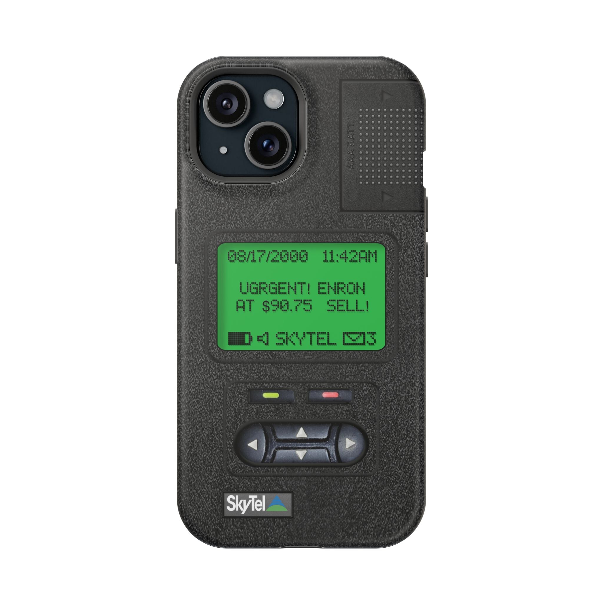 Pager Look Retro Tech Phone Case for iPhone Beeper - MagSafe Compatible - Duel layer Protection