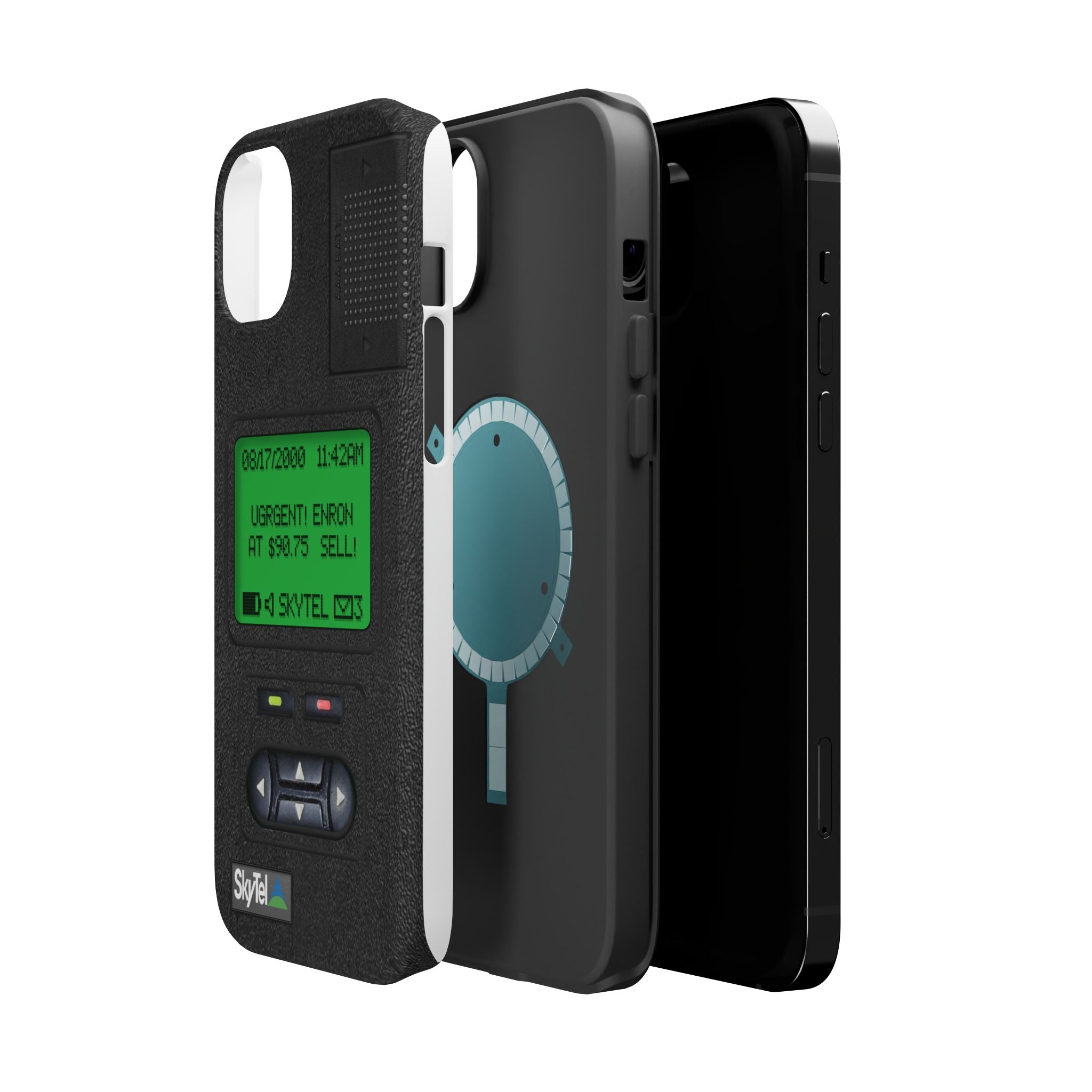 Pager Look Retro Tech Phone Case for iPhone Beeper - MagSafe Compatible - Duel layer Protection