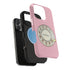 Retro Pink Princess Phone Look MagSafe Compatible iPhone Case Rotary Dial Nostalgia