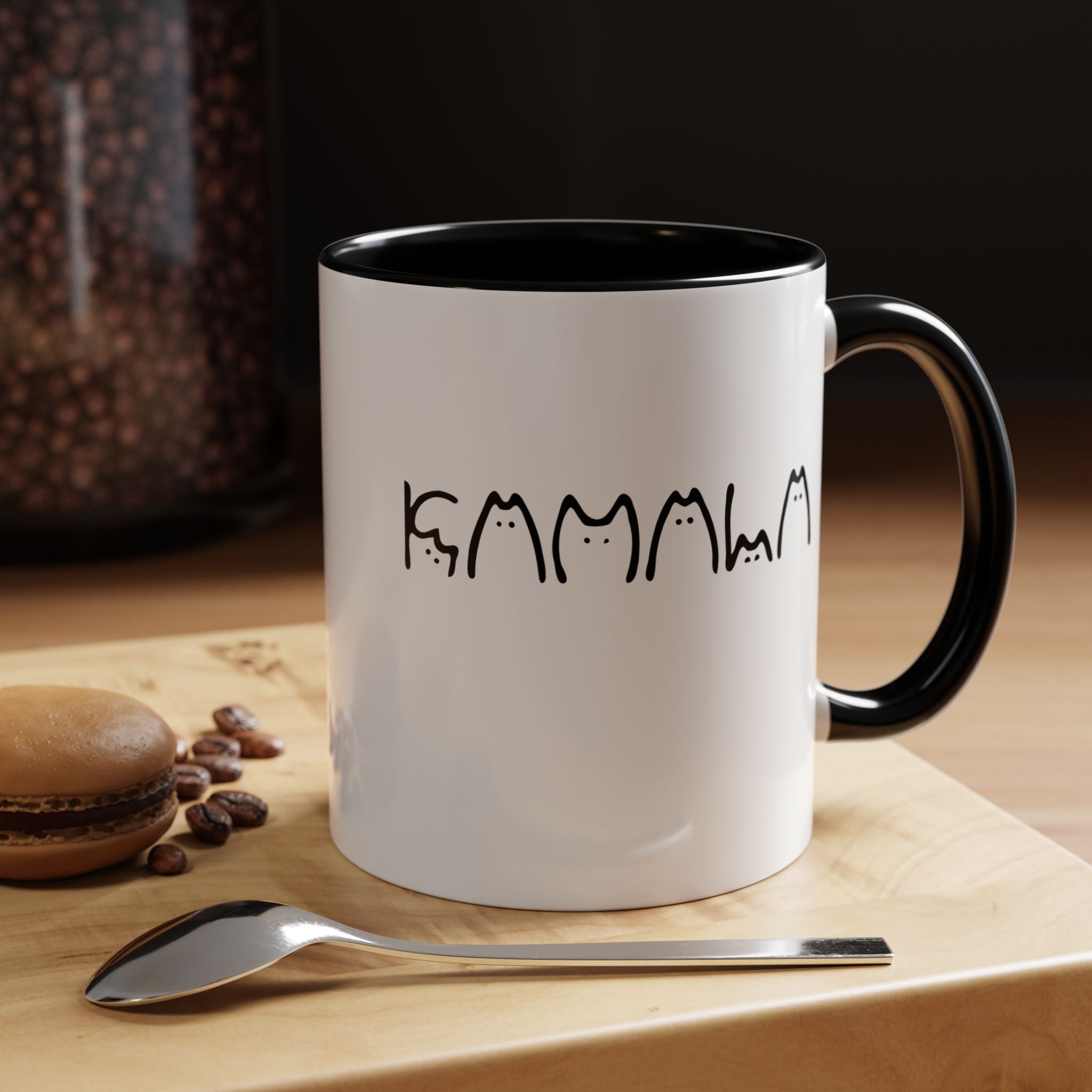 Kamila Harris Cat Lady Cat Lettering Coffee Mug