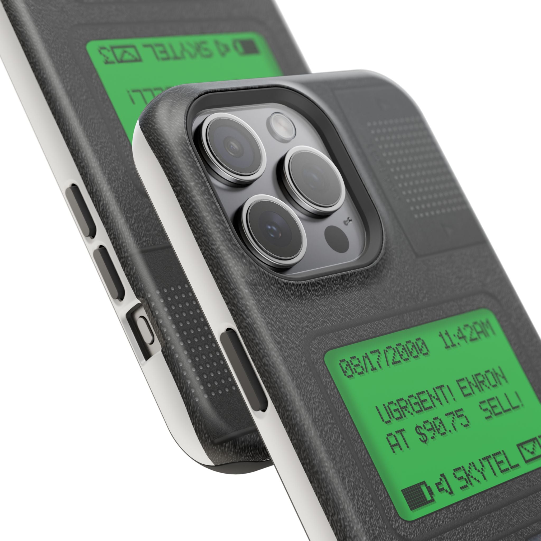 Pager Look Retro Tech Phone Case for iPhone Beeper - MagSafe Compatible - Duel layer Protection