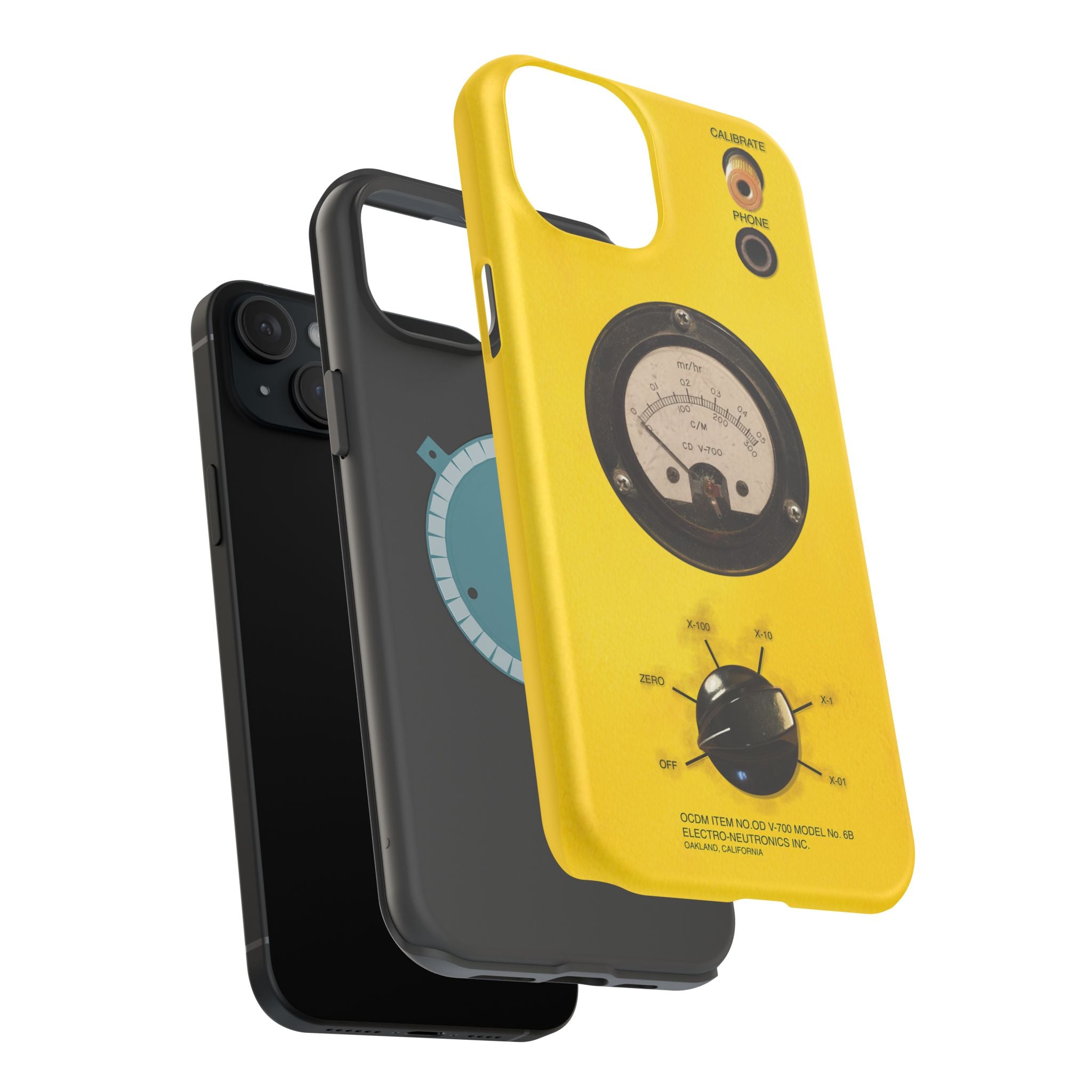 Fallout Geiger Counter Look iPhone Case 16 15 14 13 Magnetic Impact-Resistant