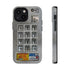Payphone Retro Tech iPhone Case 17 16 15 14 13 Pro Max Mini Plus Touchtone Distressed Impact Resistant 2 Layers of Protection