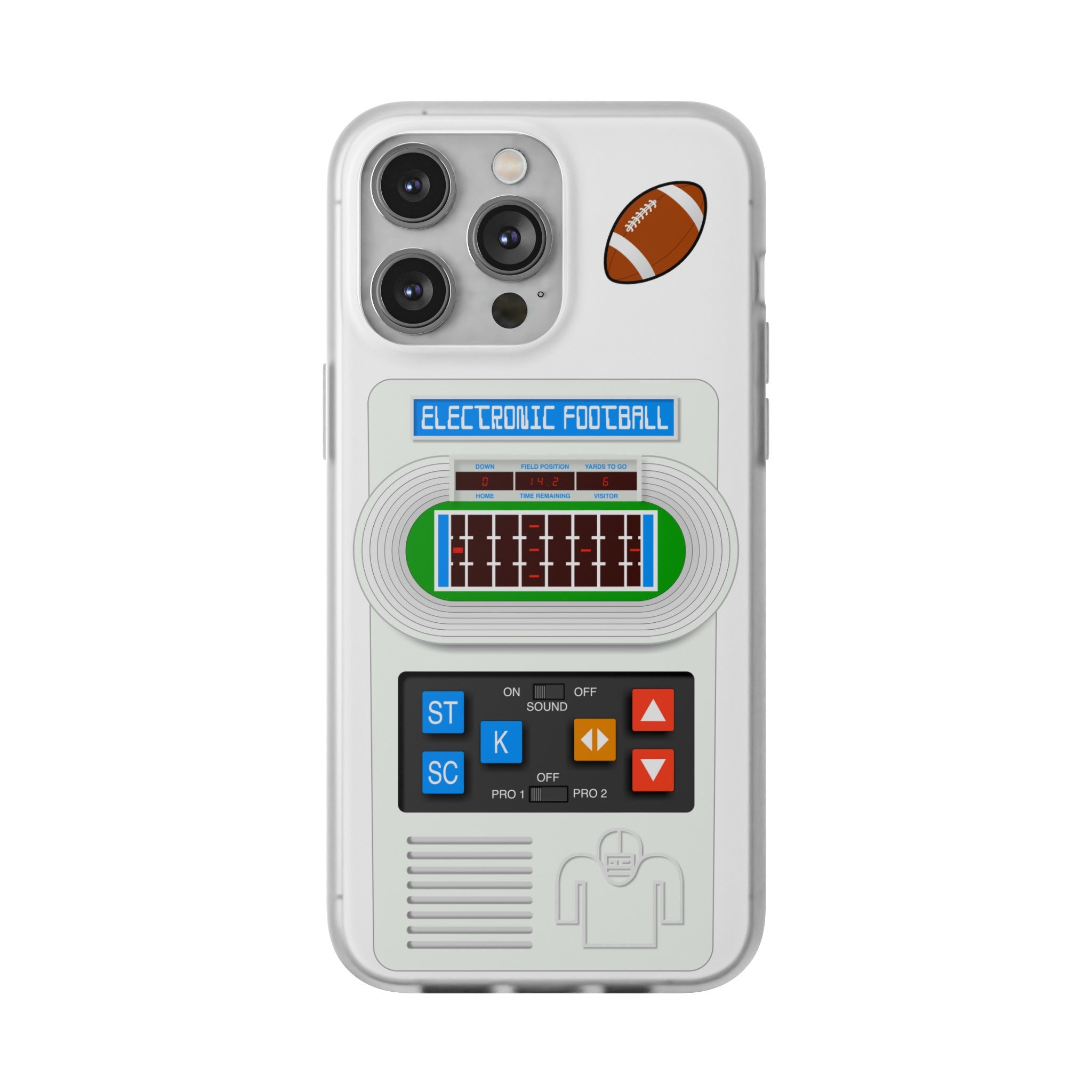 Vintage Electronic Classic Handheld Football Game iPhone Case 15 14 13 12