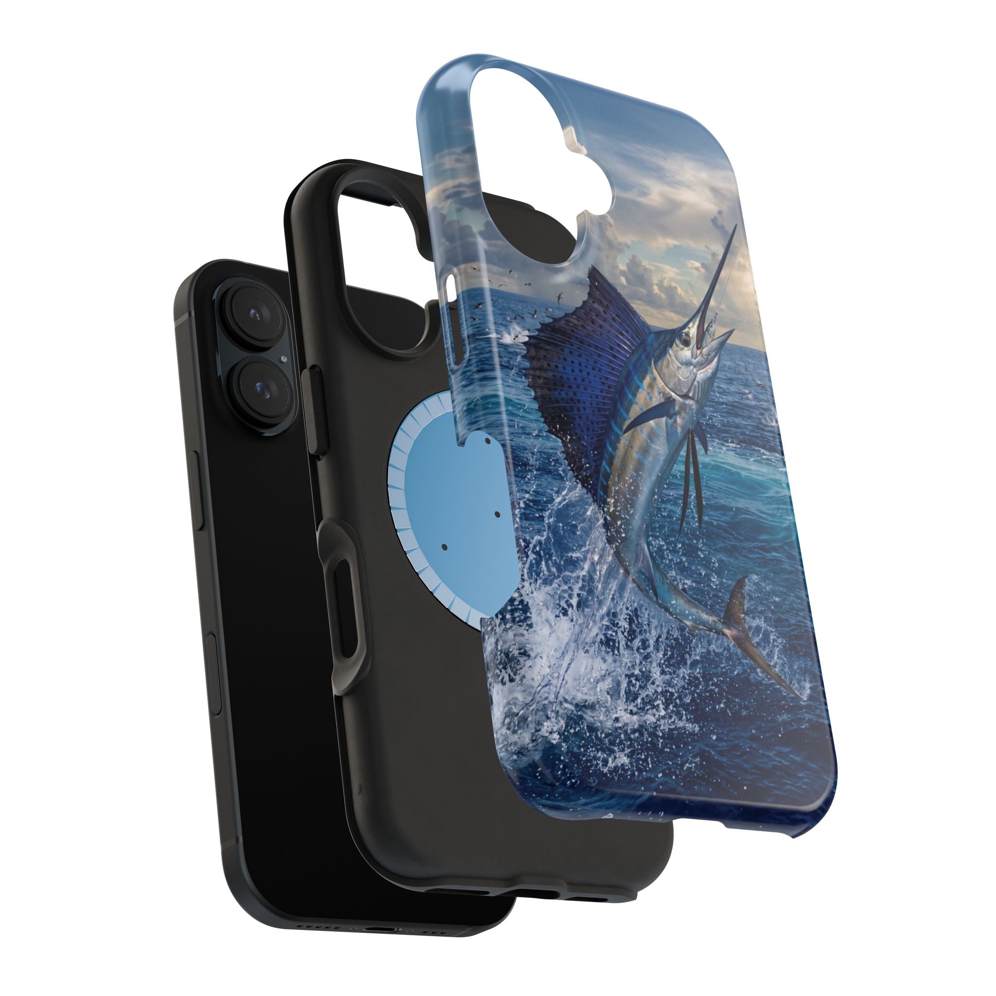 Sailfish Fishing Phone Case MagSafe Compatible for iPhone & Samsung Galaxy | Sailfish Fisherman Gift | Dual Layer Tough Case