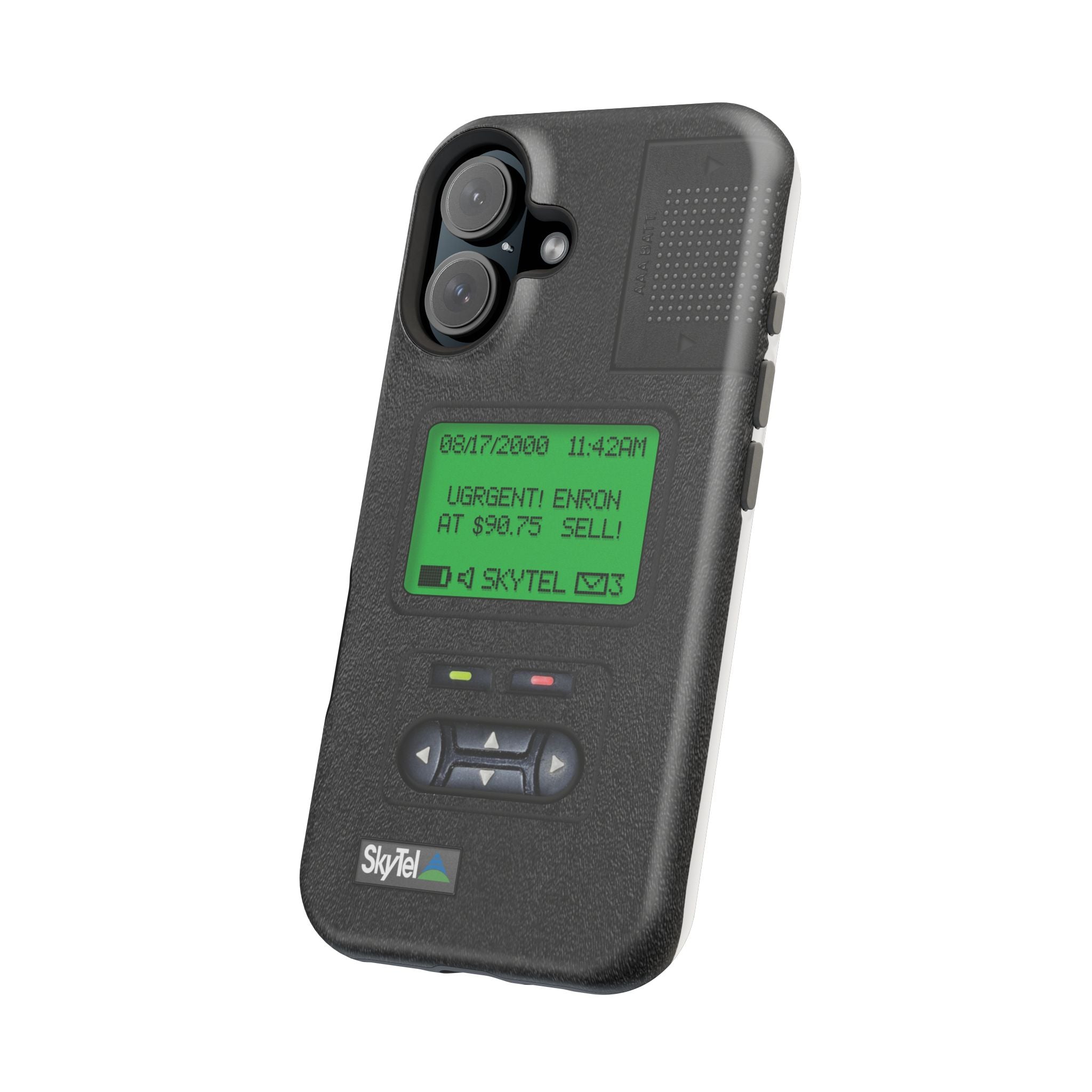 Pager Look Retro Tech Phone Case for iPhone Beeper - MagSafe Compatible - Duel layer Protection