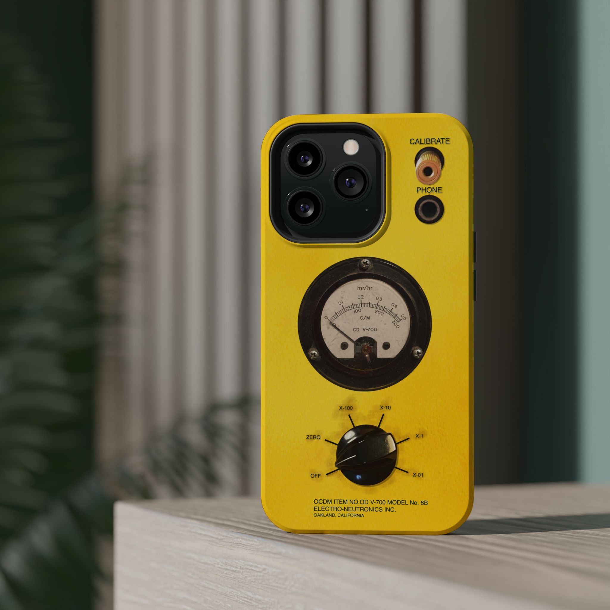 Fallout Geiger Counter Look iPhone Case 16 15 14 13 Magnetic Impact-Resistant