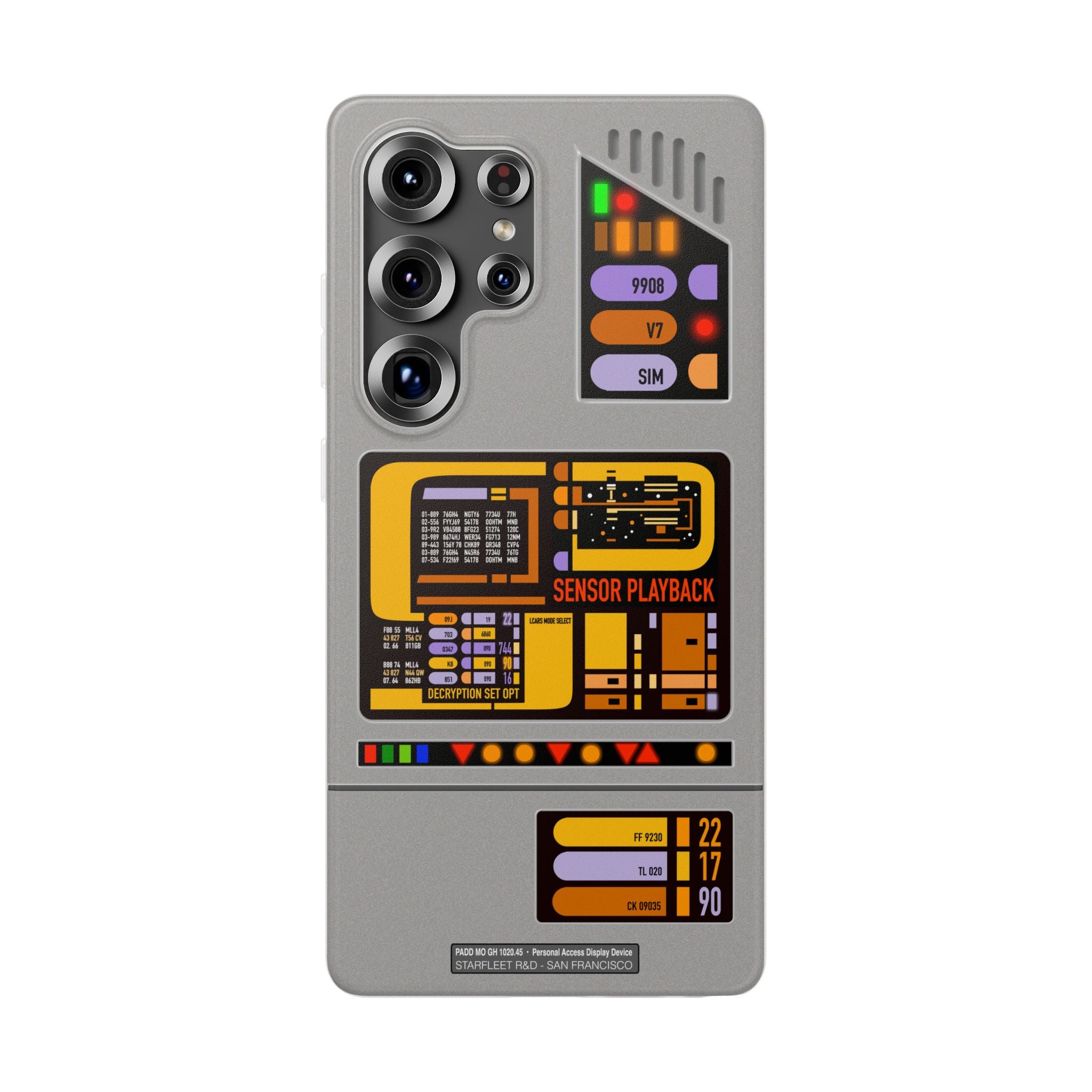 Starfleet PADD Inspired Prop Samsung Galaxy Compatible Phone Case