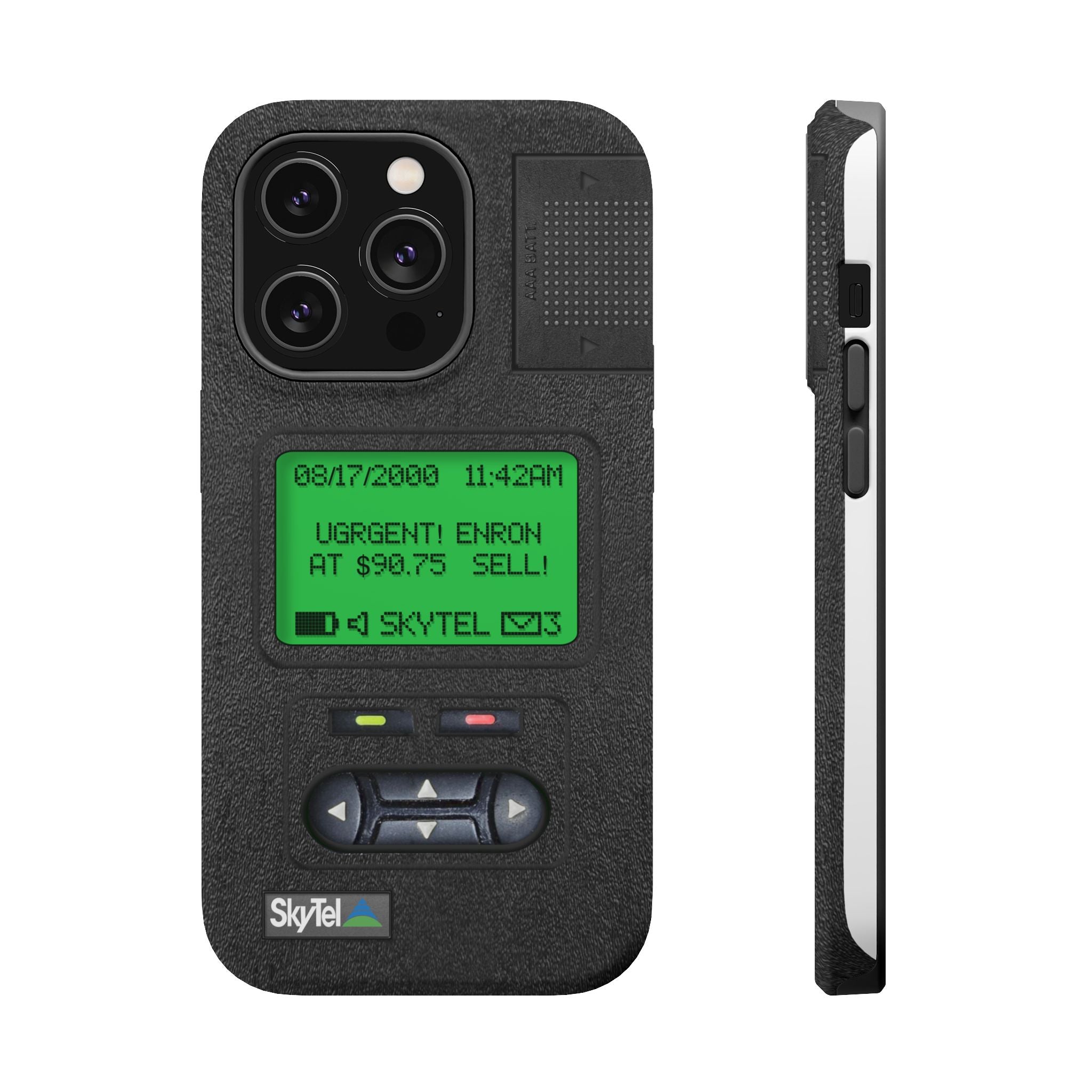 Pager Look Retro Tech Phone Case for iPhone Beeper - MagSafe Compatible - Duel layer Protection