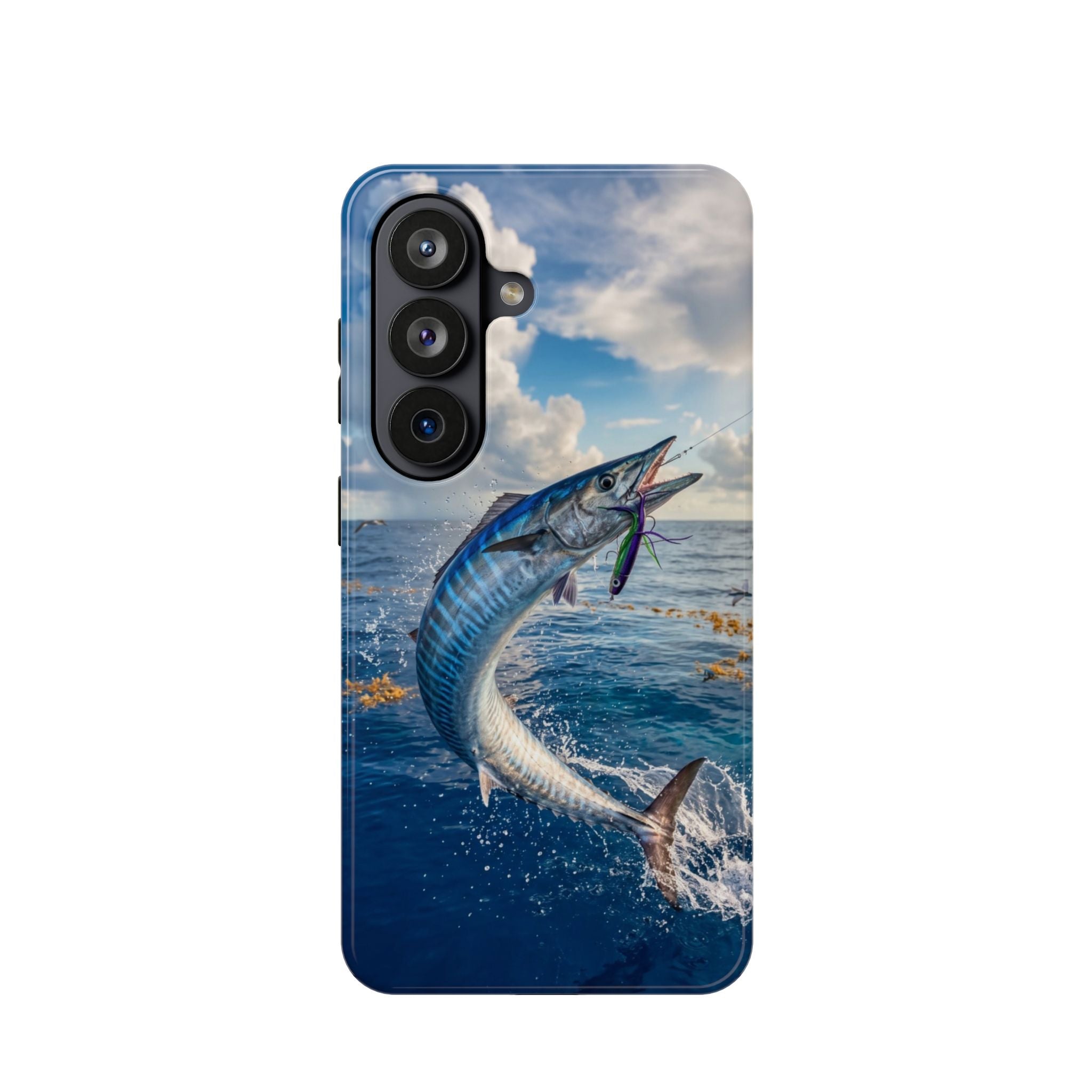 Wahoo Fishing Fish Phone Case MagSafe Compatible for iPhone & Samsung Galaxy | Wahoo Fisherman Gift | Dual Layer Tough Case