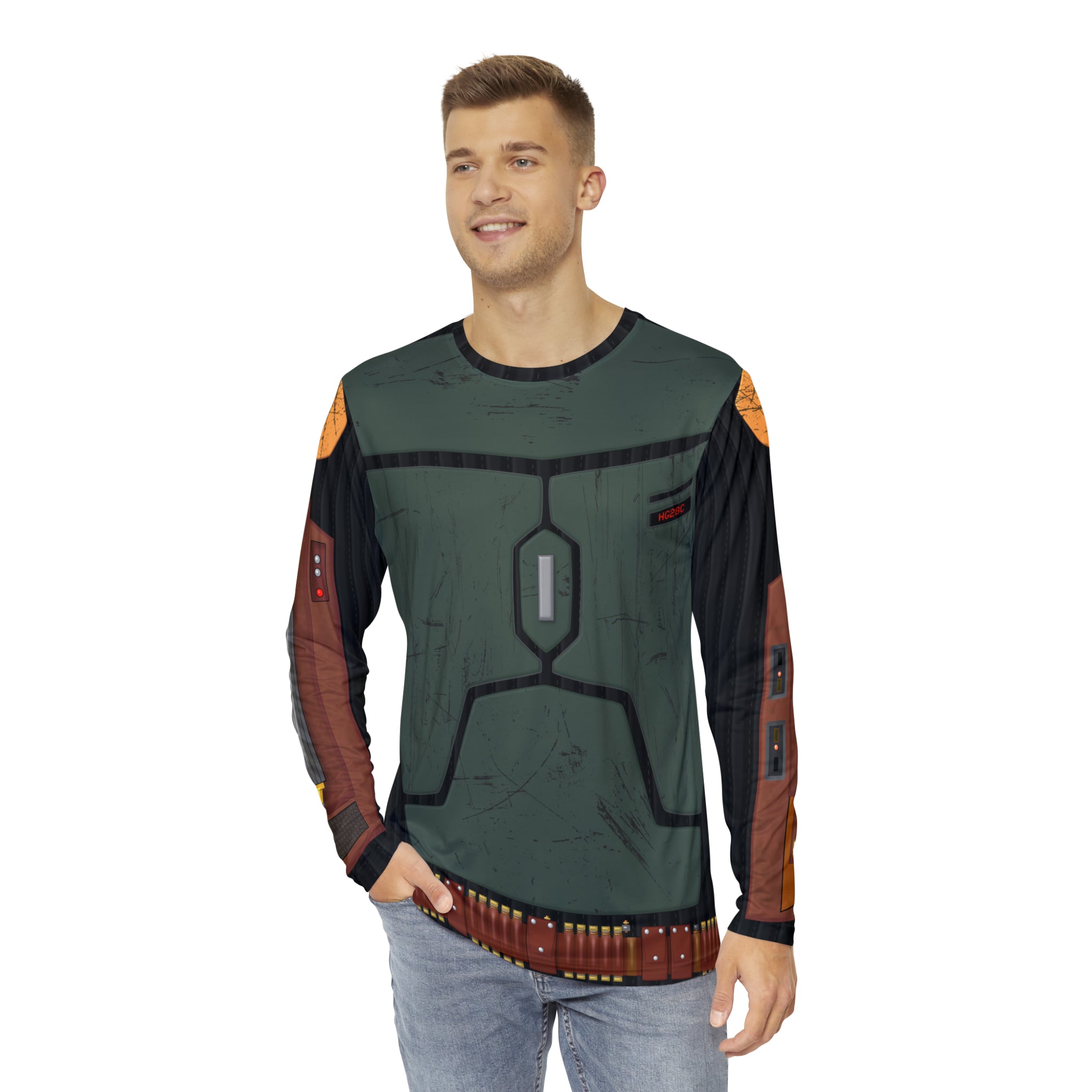 Bounty Hunter Beskar Armor Cosplay Long Sleeve Shirt