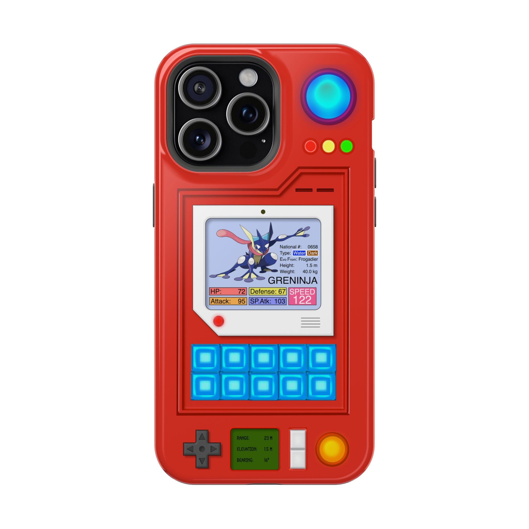 MagSafe Compatible 2 Layers Of Protection Tough Case for iPhone - Pokedex Inspired