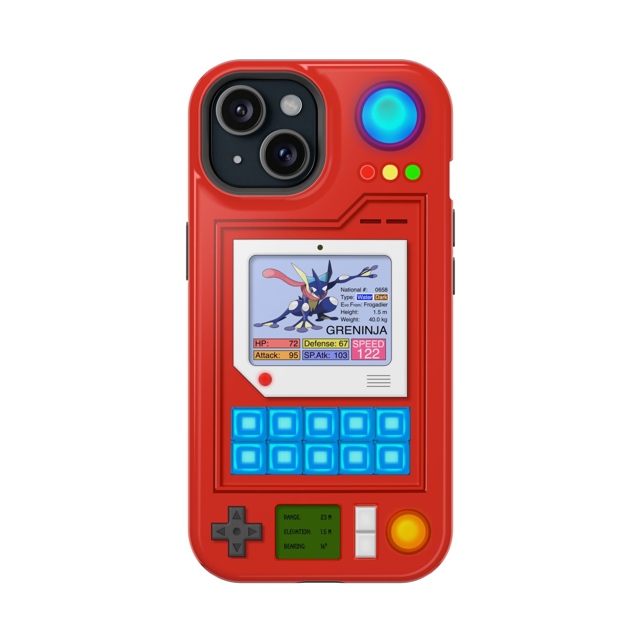 MagSafe Compatible 2 Layers Of Protection Tough Case for iPhone - Pokedex Inspired