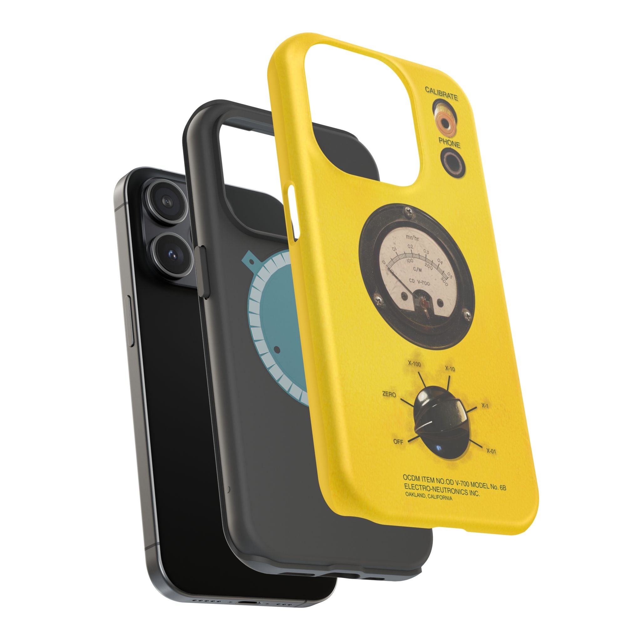 Fallout Geiger Counter Look iPhone Case 16 15 14 13 Magnetic Impact-Resistant