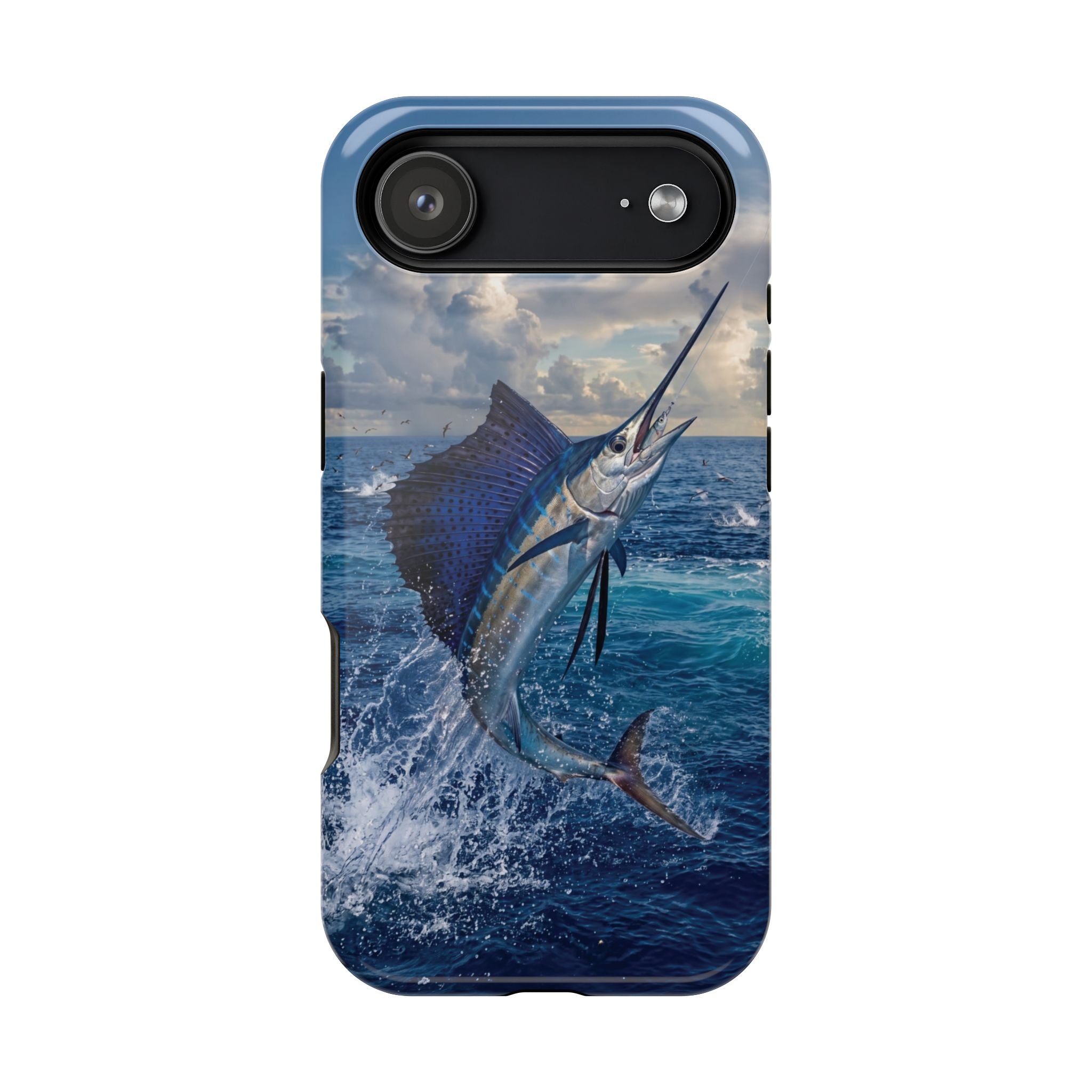 Sailfish Fishing Phone Case MagSafe Compatible for iPhone & Samsung Galaxy | Sailfish Fisherman Gift | Dual Layer Tough Case