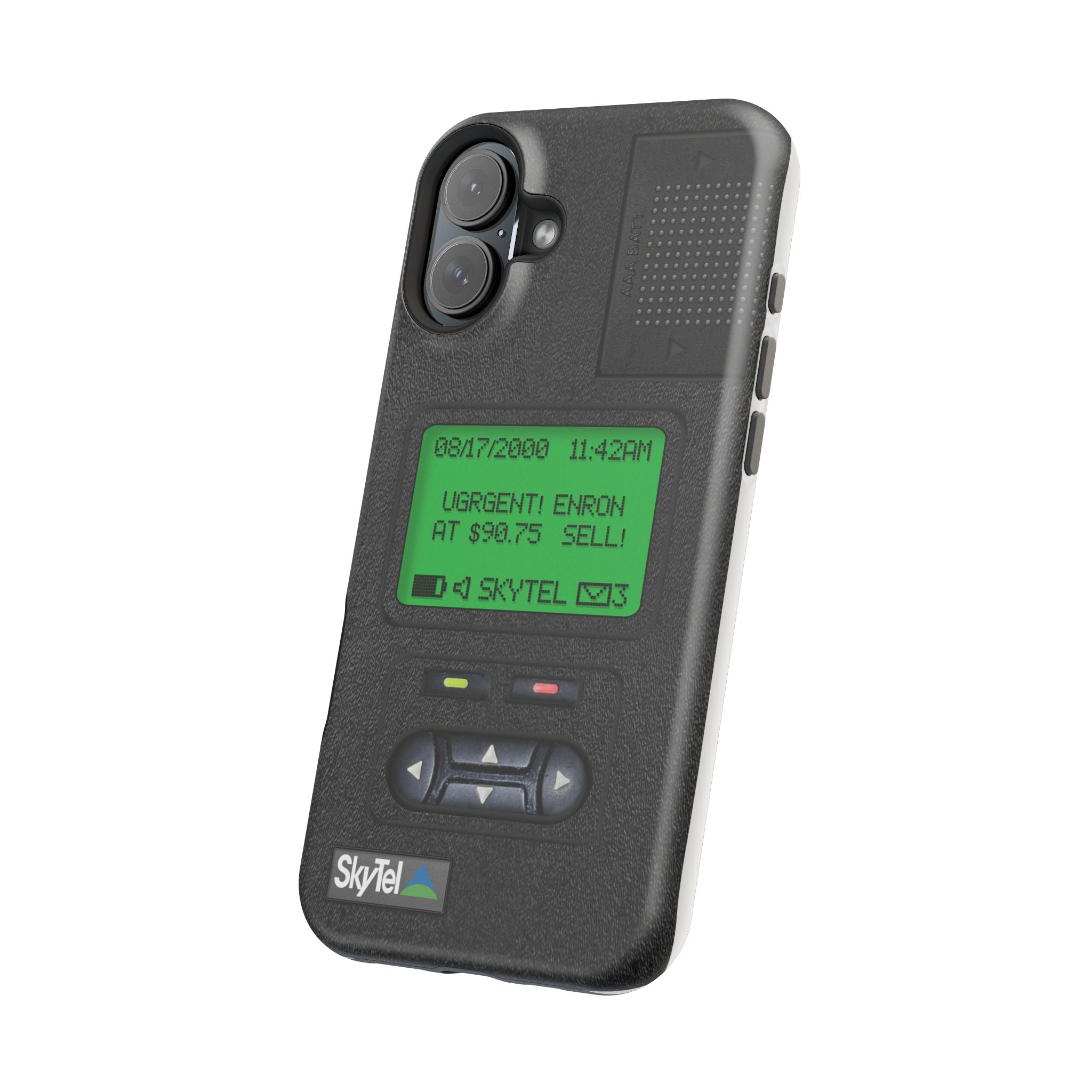 Pager Look Retro Tech Phone Case for iPhone Beeper - MagSafe Compatible - Duel layer Protection