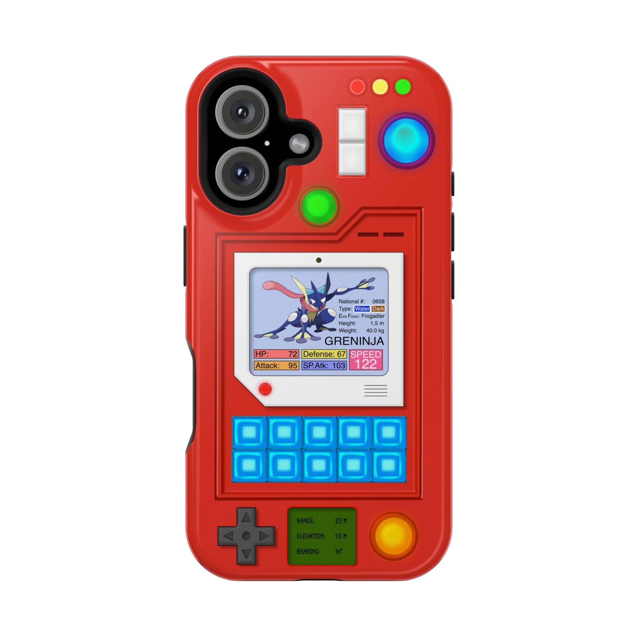 MagSafe Compatible 2 Layers Of Protection Tough Case for iPhone - Pokedex Inspired