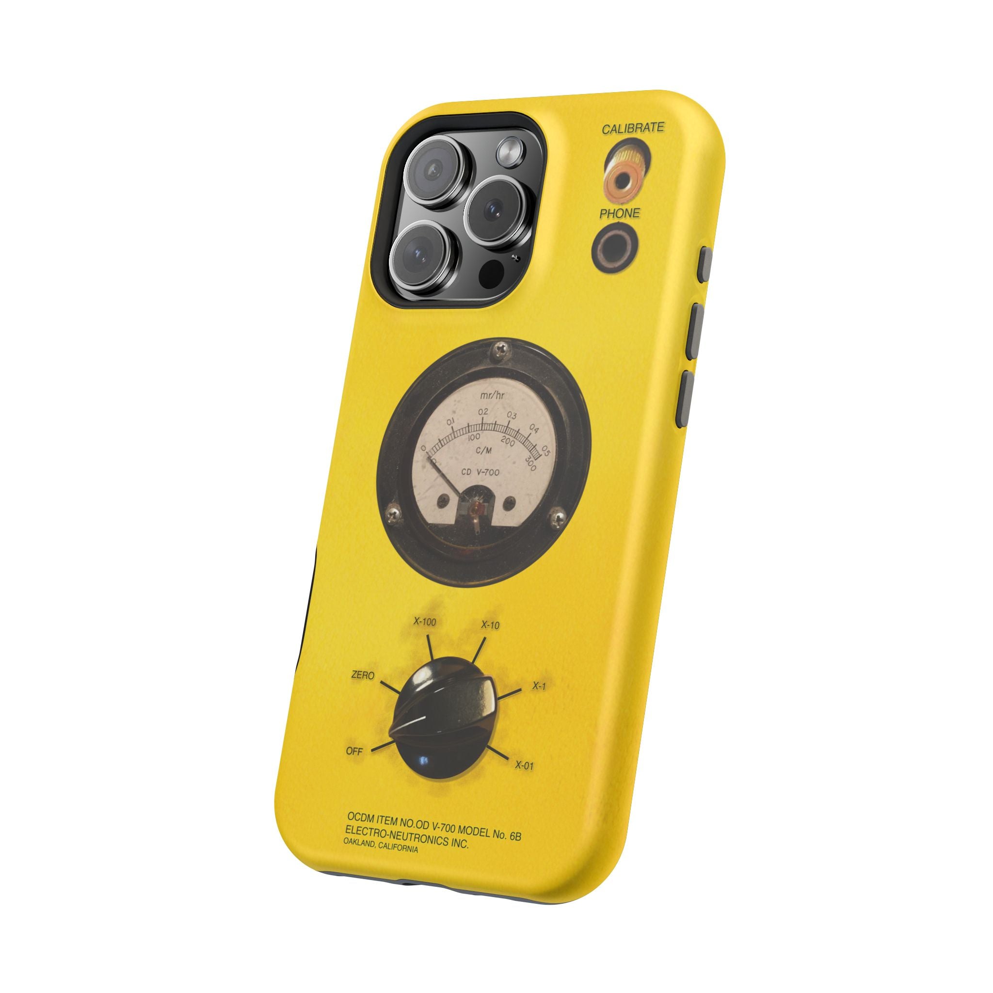 Fallout Geiger Counter Look iPhone Case 16 15 14 13 Magnetic Impact-Resistant