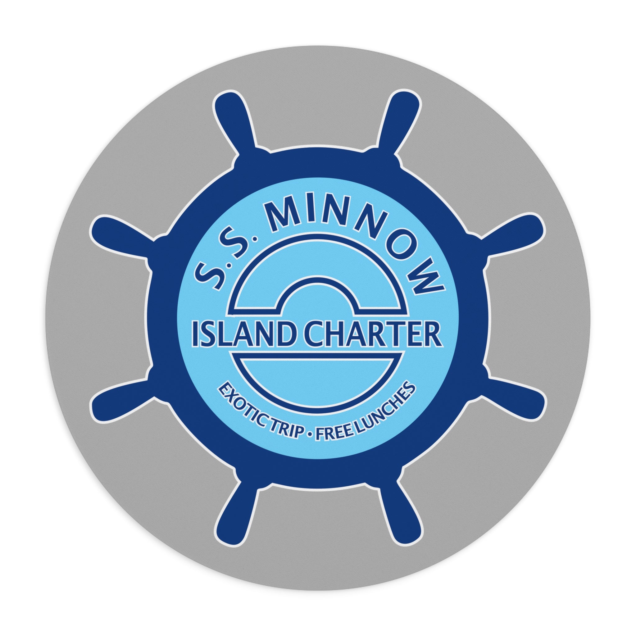 S.S. Minnow Round Mousepad - Gilligan's Island