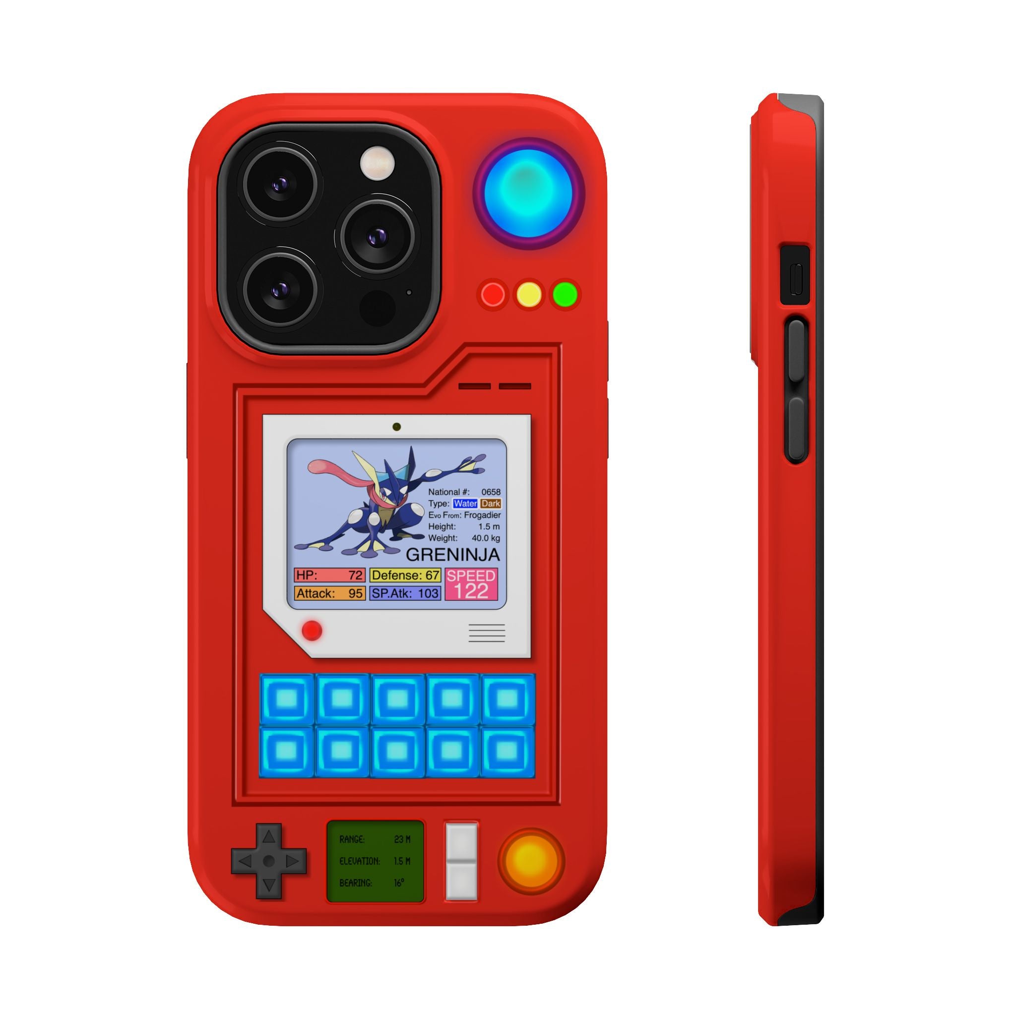 MagSafe Compatible 2 Layers Of Protection Tough Case for iPhone - Pokedex Inspired