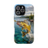 Walleye Fishing Fish Phone Case MagSafe Compatible for iPhone & Samsung Galaxy | Walleye Fisherman Gift | Dual Layer Tough Case