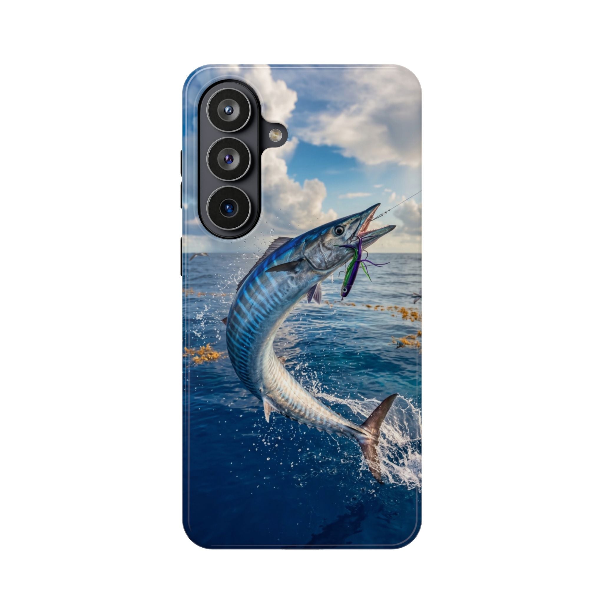 Wahoo Fishing Fish Phone Case MagSafe Compatible for iPhone & Samsung Galaxy | Wahoo Fisherman Gift | Dual Layer Tough Case