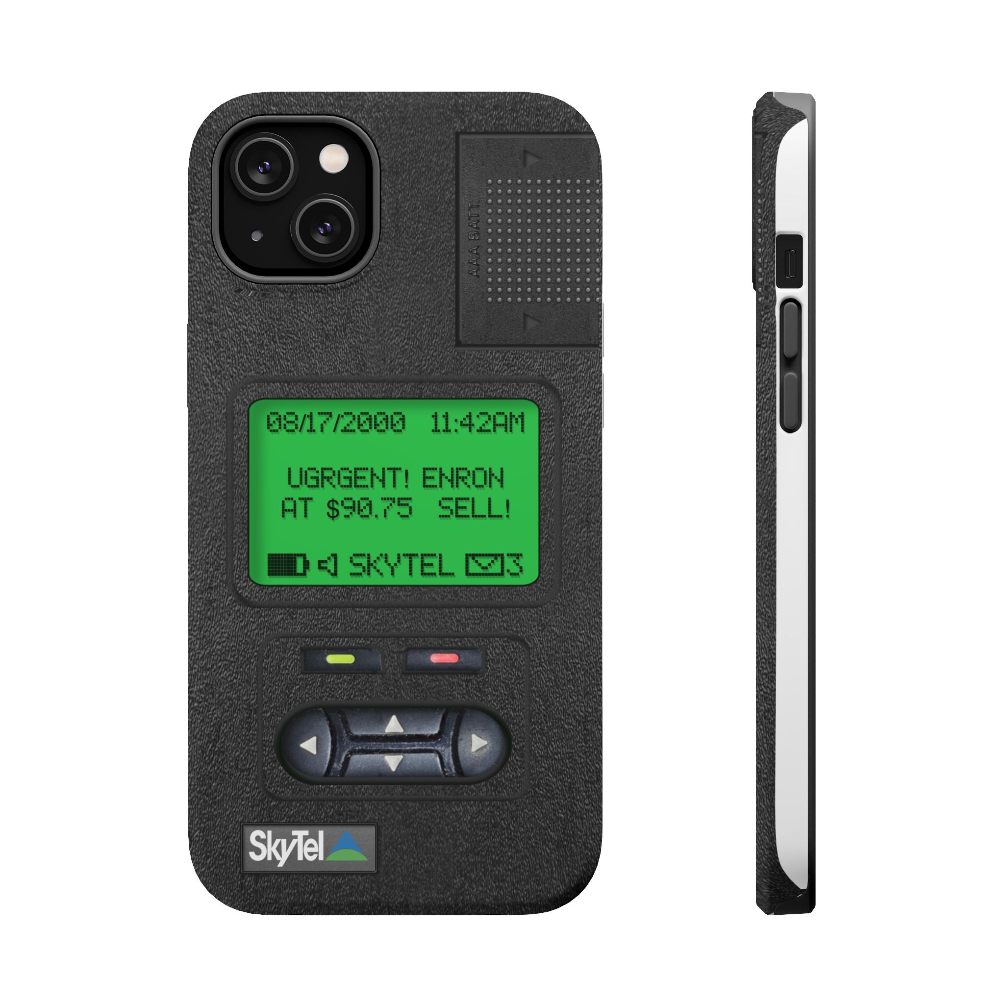 Pager Look Retro Tech Phone Case for iPhone Beeper - MagSafe Compatible - Duel layer Protection