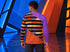 Purple Orange Black Color Block Long Sleeve Shirt, Future Civilian Costume T-Shirt Jake Sisko