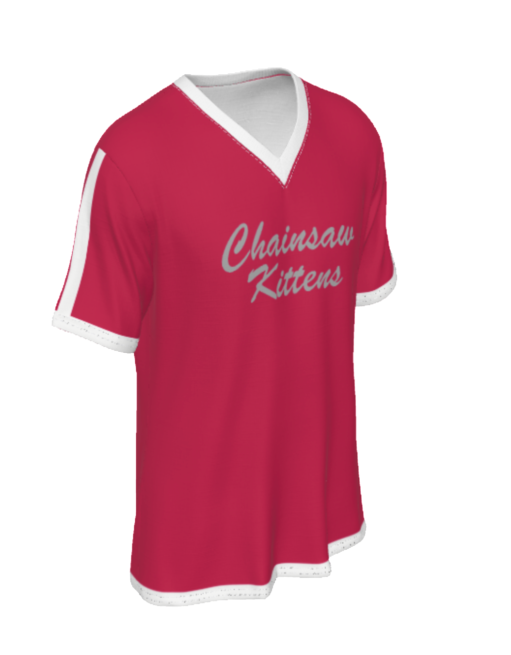 Chainsaw Kittens V-Neck T-Shirt Costume Marc