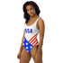 USA Beyonce Inspired One-Piece Swimsuit