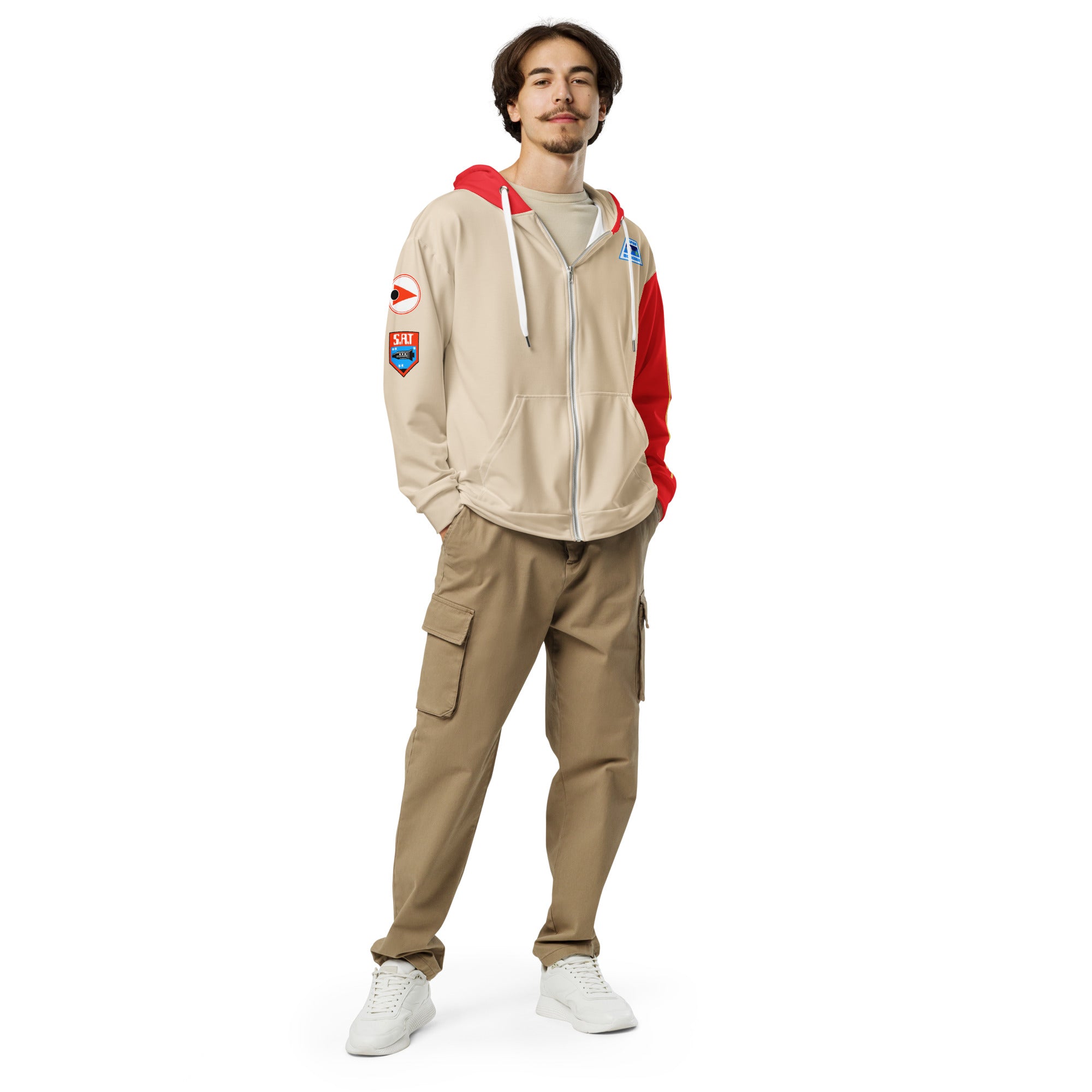 Space 1999 Red Main Mission Zip Hoodie Uniform Costume