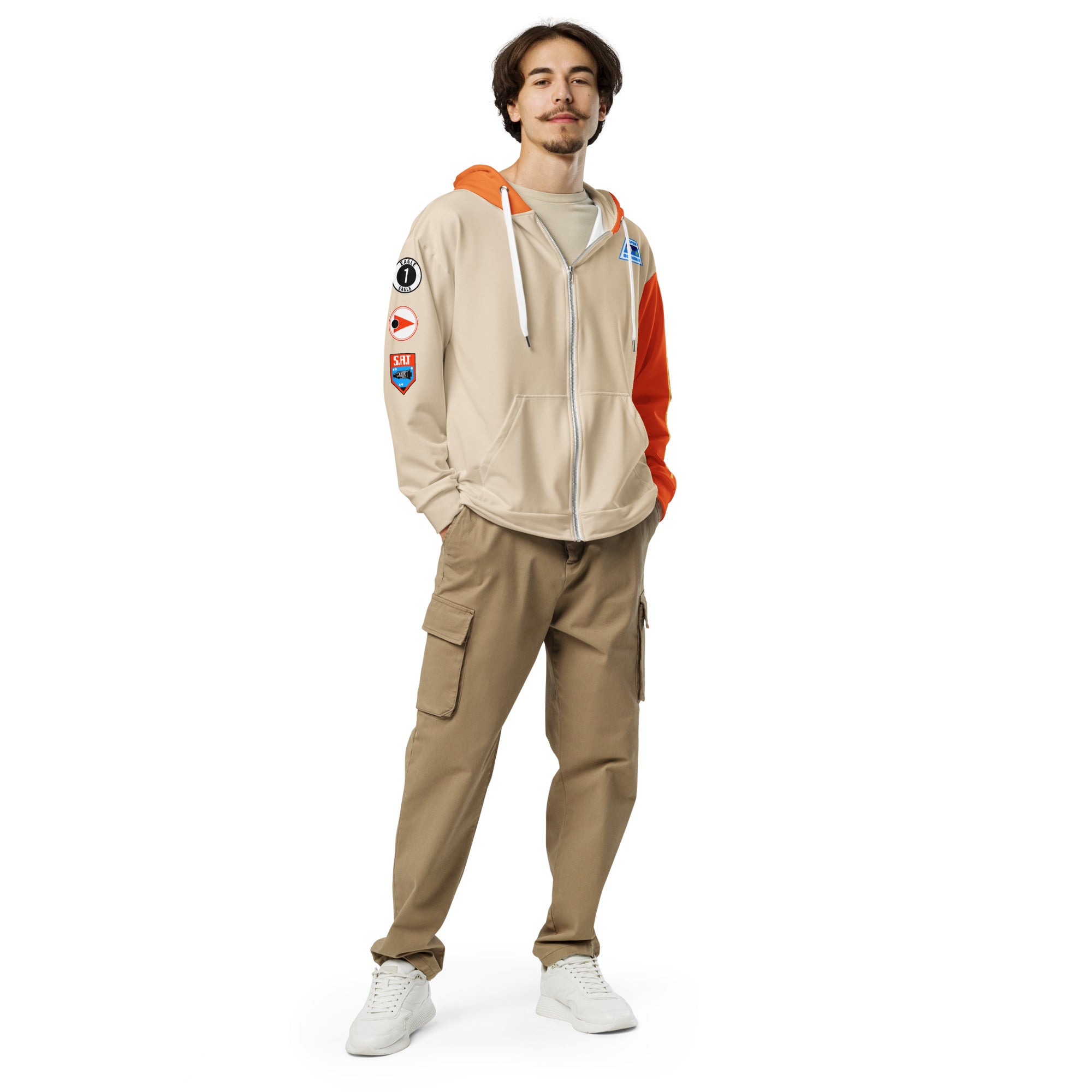 Space 1999 Orange Recon Uniform Costume Zip Hoodie