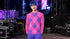 Pink and Blue Argyle Long Sleeve Shirt, Bright Colorblock Kawaii JPOP KPOP Fashion Baby Costume