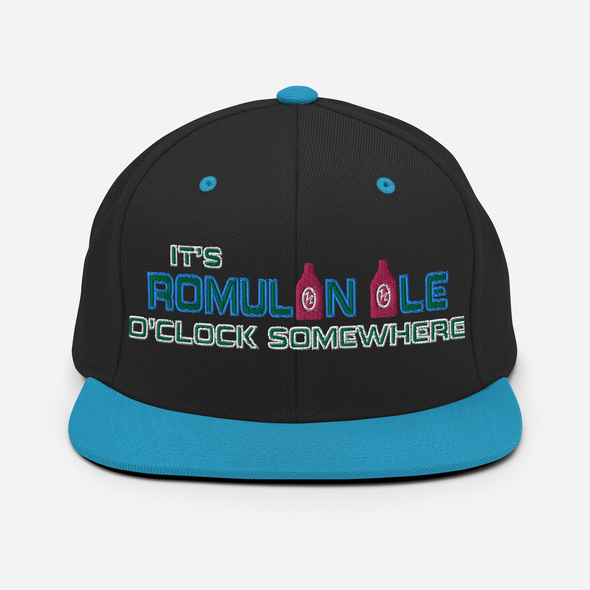 Its Romulan Ale O'Clock Somewhere Embroidered Snapback Hat Trek